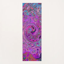 Lila, blau und rot Abstrakter Retrowirbel