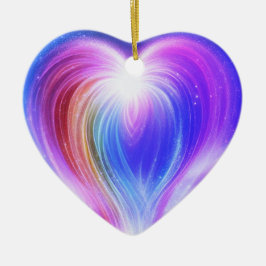 Lila+Blau+Weiss auf einem schönen Valentinsbaum Keramik Ornament