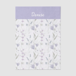 Lila Blaue Aquarell-Wildblume Seidenpapier