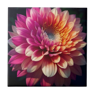 Lila-blaue Dahlia-Blume Fliese