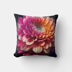 Lila-blaue Dahlia-Blume Kissen