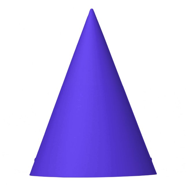 Lila-blaue Partyhut (Vorderseite)