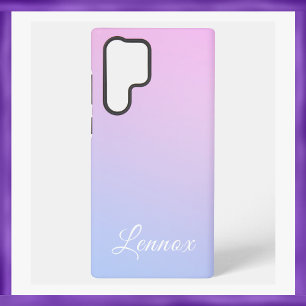 Lila blaue Pastell Monochrome Samsung Galaxy Hülle