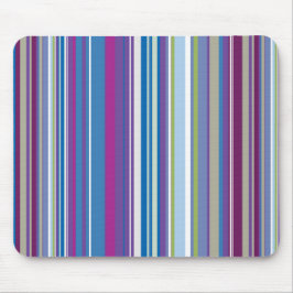 Lila blaue Streifen-Muster Mousepad