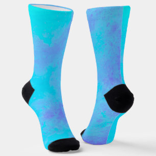 Lila Blaue Sturmwolken Socken