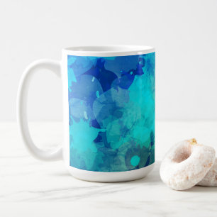 Lila Blaue Tinte Kaffeetasse
