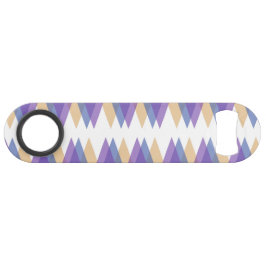 Lila, blaue und gelbe Dreiecke Speed Flaschenöffner