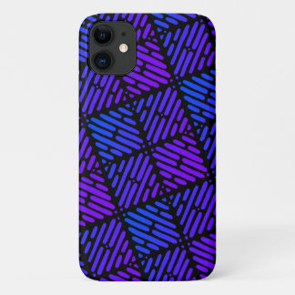 Lila, blaue und schwarze Linie Case-Mate iPhone Hülle