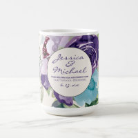 Lila blaue Wasserfarbe Gastgeschenk Hochzeit