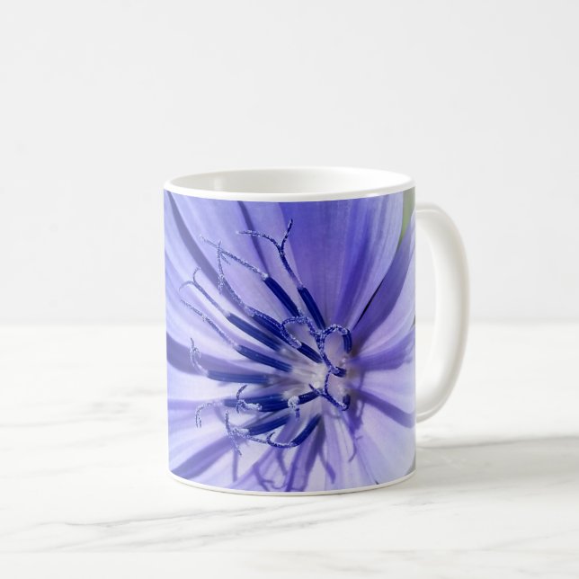 lila-blaue Zichorie Kaffeetasse (VorderseiteRechts)