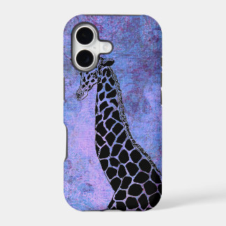 Lila/Blauer Giraffe II - iPhone 5/5S Hülle