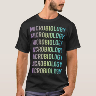 Lila Blauer Mikrobiologe T-Shirt