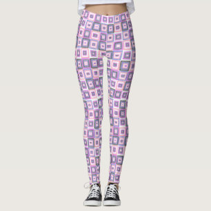 Lila-blauer Rosa-Stolz der modernen Kunst Genderfl Leggings
