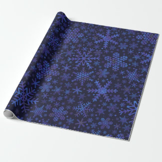 Lila blaues Frozen-Schneeflockenpapier Geschenkpapier