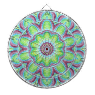 Lila blaues Kaleidoskop-Muster-Dart-Board Dartscheibe