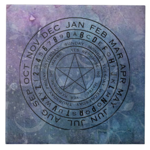 Lila Blaues Pendel Fliese