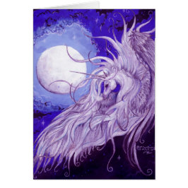 Lila blaues Pferd Unicorns-Mond-Mondpegasus