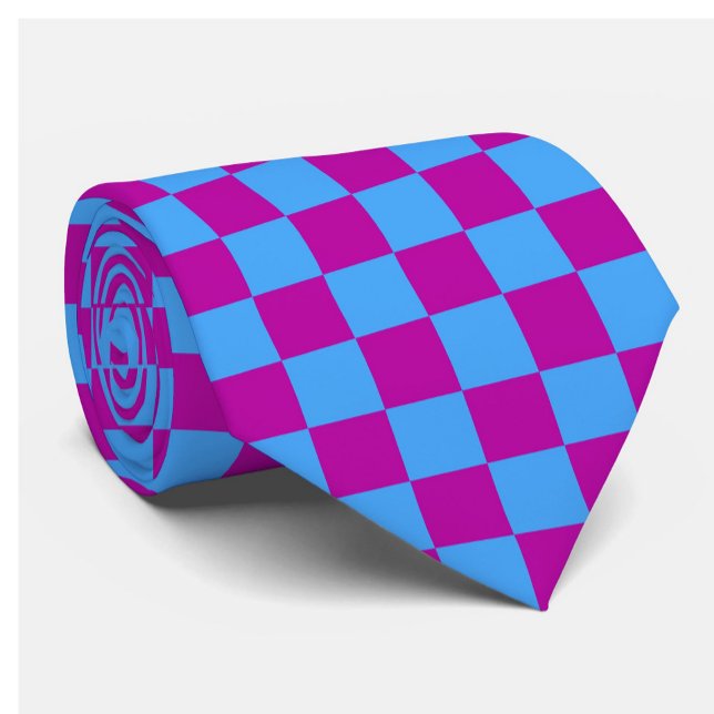 Lila blaues Prüfmuster für Karo Krawatte (Von Creator hochgeladen)