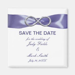 Lila blaues Silber Unendlichkeit Speichern Sie das Magnet