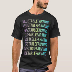 Lila bläuliches Gemüseanbau T-Shirt