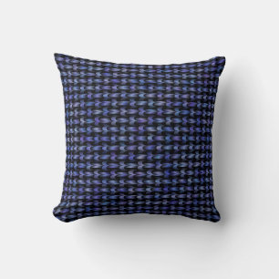 Lila blaurosa Weave-Muster Kissen