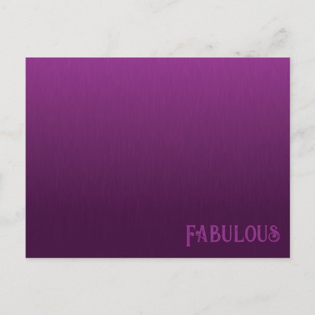 Lila Blende Postkarte (Vorderseite)