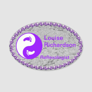 Lila BlindNAME TAG Namensschild