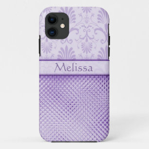 Lila Bling Effekt-Muster personalisiert Case-Mate iPhone Hülle