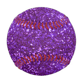 Lila Bling Girly Glam Funkelnd Baseball