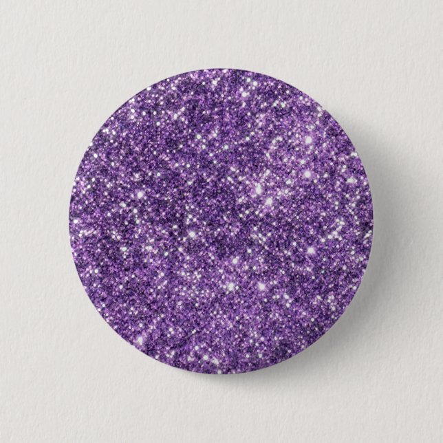 Lila Bling-Knopf Button (Vorderseite)