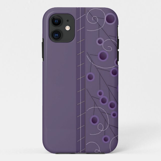 Lila Bliss Floral Case-Mate iPhone Hülle (Rückseite)