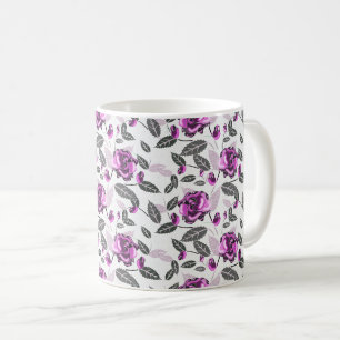 Lila Bliss Floral Design Kaffeetasse