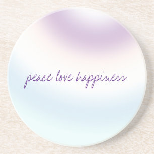 Lila Blue Blush Gefärbte Krawatte Getränkeuntersetzer