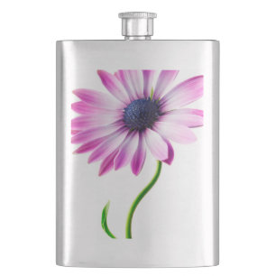 Lila Blue Daisy Blume Floral Daisies Blume Flachmann