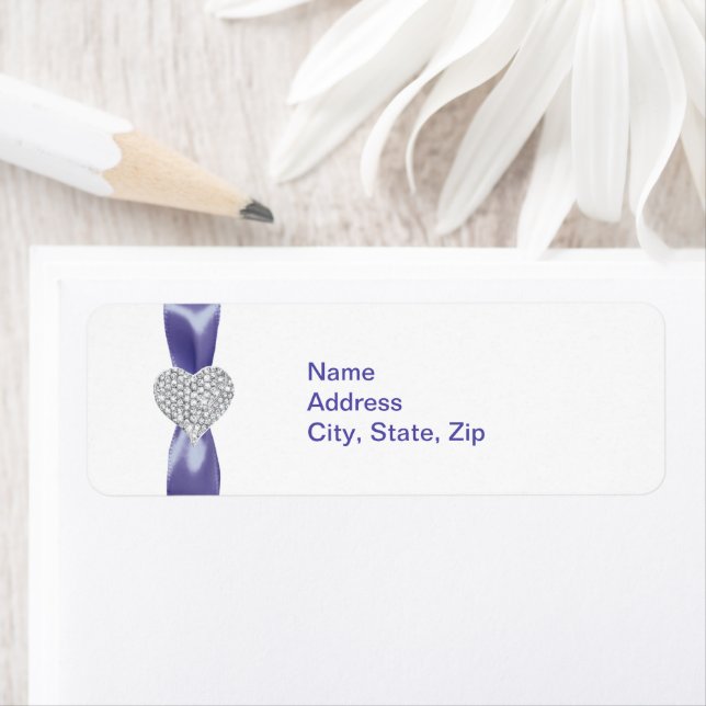 Lila Blue Diamond Herd Address Labels (Insitu)