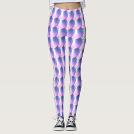 Lila Blue Dragon Scale Cosplay Leggings