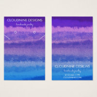 Lila Blue Earring Necklace Juwelier Display Card
