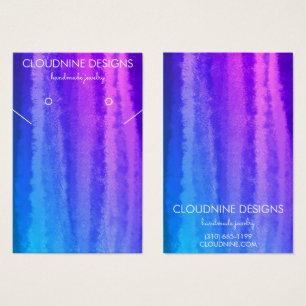 Lila Blue Earring Necklace Juwelier Display Card