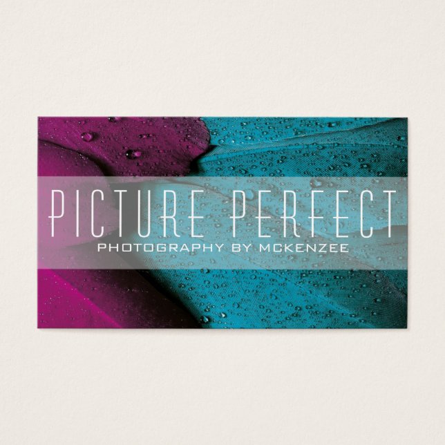 Lila Blue Fotografy Card (Vorderseite)