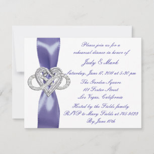 Lila Blue Infinity Probe Abendessen