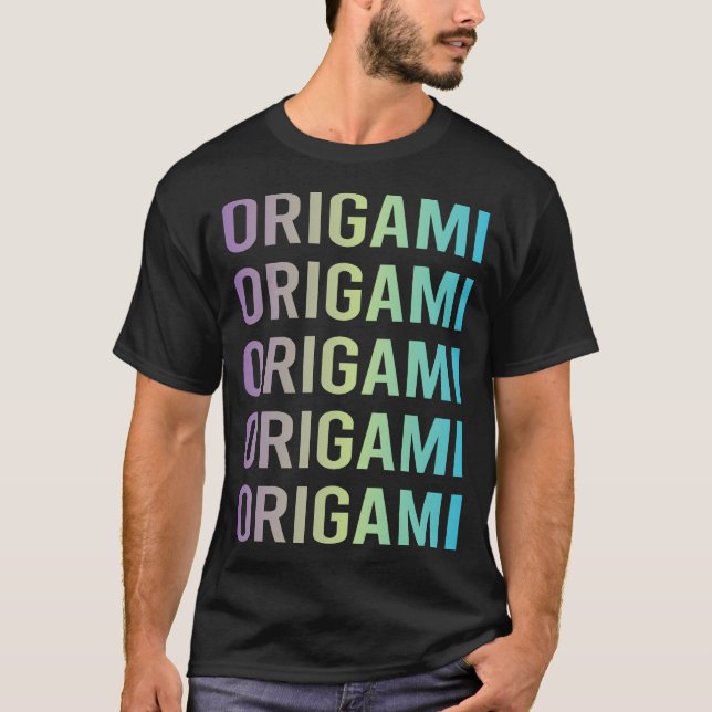Lila Blue Origami T-Shirt (Vorderseite)