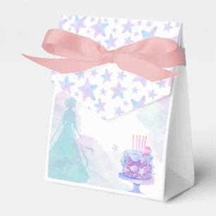 Lila Blue Princess Girl Birthday Party Geschenkschachtel
