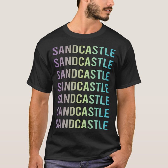 Lila Blue Sand Castle T-Shirt (Vorderseite)