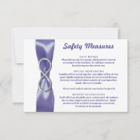Lila Blue Silber Unfinity Safety Measures Card