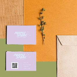 Lila Blue Small Business Visitenkarte