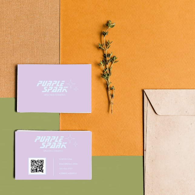 Lila Blue Small Business Visitenkarte (Von Creator hochgeladen)