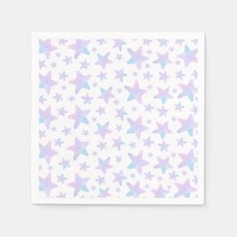 Lila Blue-Stars Princess Themed Geburtstagsparty Serviette