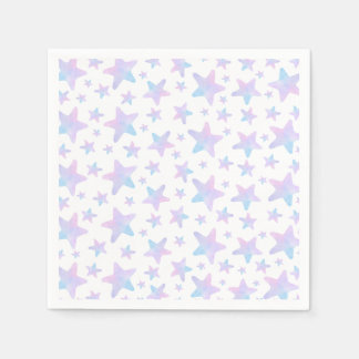 Lila Blue-Stars Princess Themed Geburtstagsparty Serviette