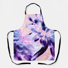 Lila blühende Blume - All-over-Print-Schürze Schürze