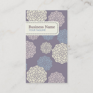 Lila blühende Blumen-Geschäfts-Karte Visitenkarte